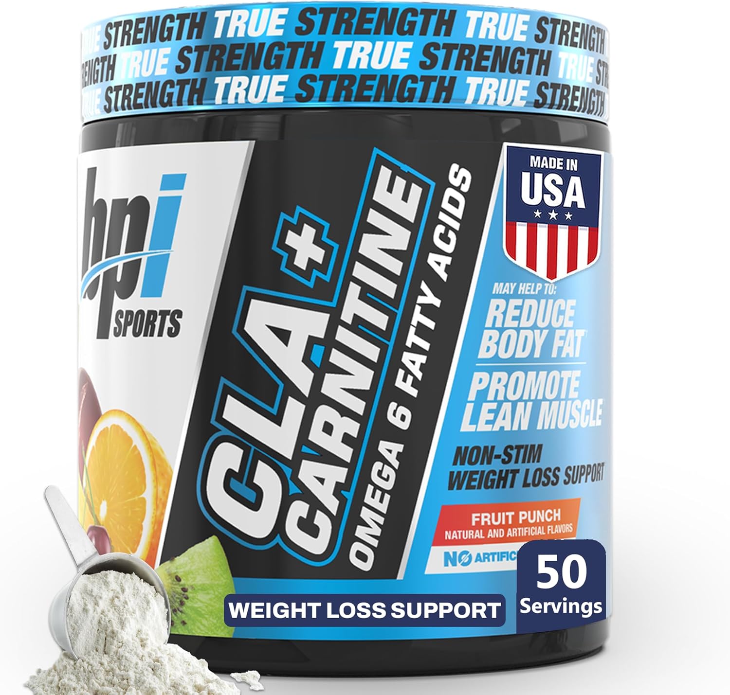 BPI Sports CLA+Carnitine – CLA L Carnitine & Linoleic Acid – L Carnitine Supplement for Weight Loss, Metabolism & Lean Muscle – Caffeine Free — image 1