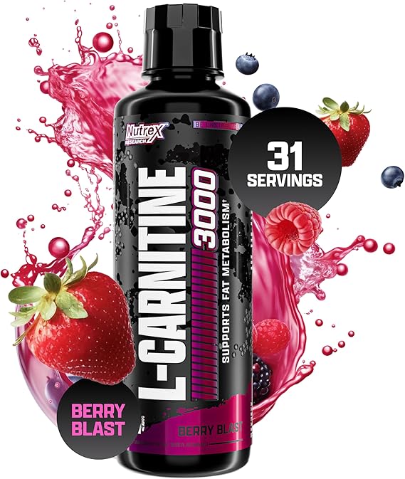 Nutrex Research L-Carnitine 3000 ,Liquid Shots, Stimulant Free , Supports Muscle Recovery For Men and Women — image 1