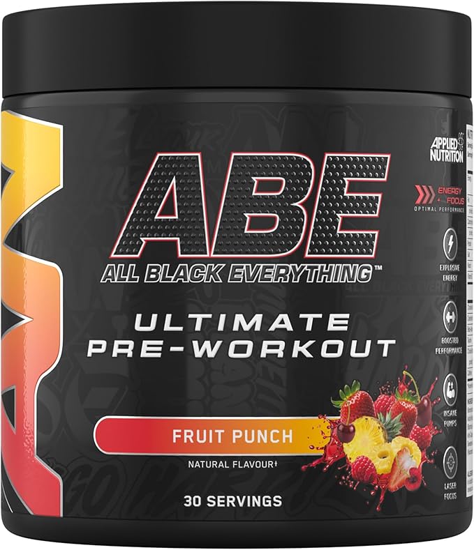 Applied Nutrition ABE Pre Workout - All Black Everything Pre Workout Powder, Energy & Physical Performance with Citrulline, Creatine, Beta Alanine — image 1