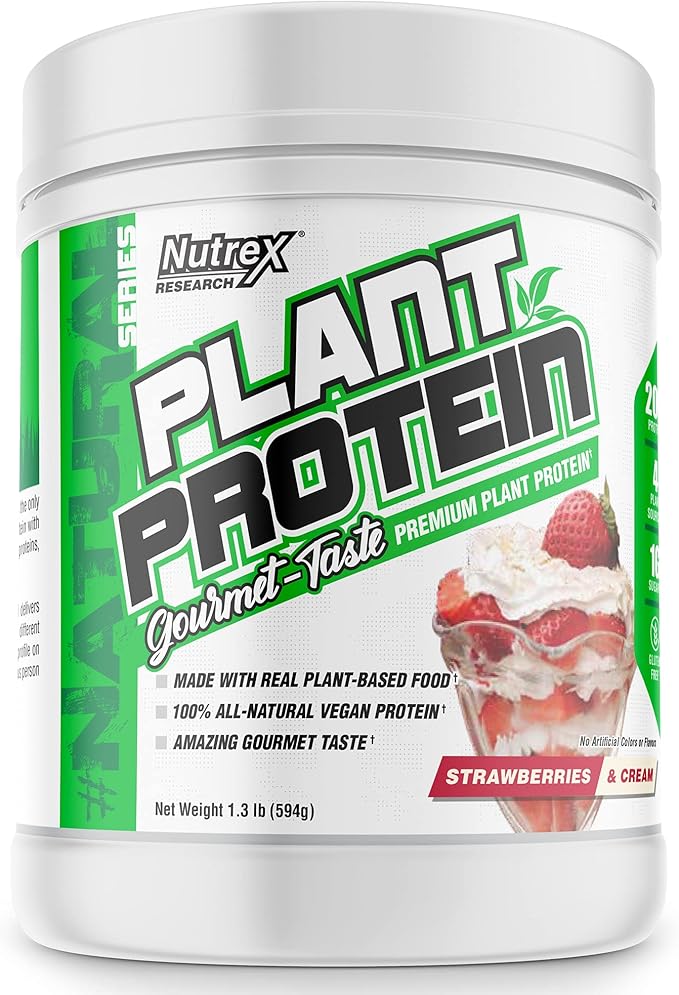 Nutrex Research Plant Protein | Great Tasting Vegan Plant Based Protein Powder | No Artificial Flavors, Colors, or Sweeteners, Gluten Free, Lactose Free — image 1