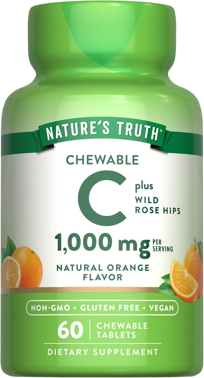 Nature's Truth Chewable Vitamin C with Rose Hips