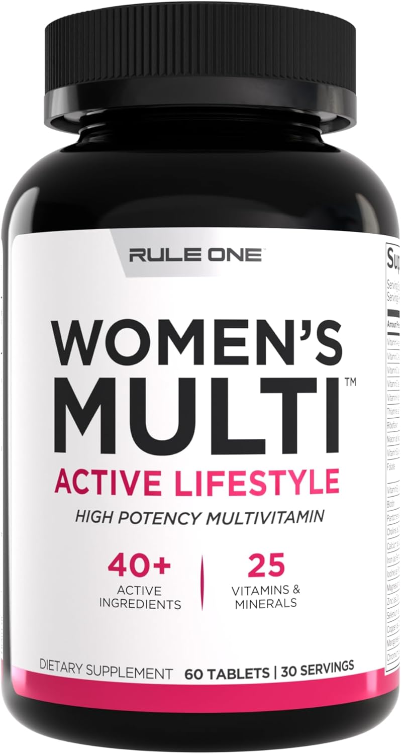Rule 1 Women's Multi - Women's Daily Vitamins, Essential Minerals, Superfoods, and Botanical Extracts for Active Lifestyles and Wellness Support