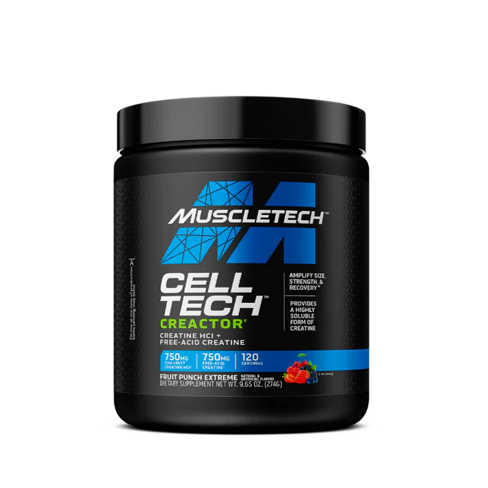 MuscleTech Cell-Tech Creactor Creatine HCl Powder, Post Workout Muscle Builder for Men & Women, Creatine Hydrochloride + Free-Acid — image 1