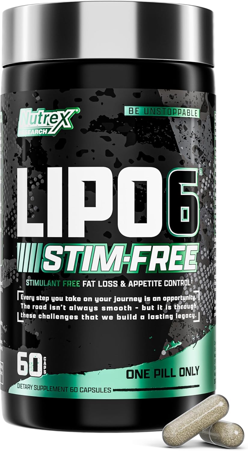 Nutrex Research LIPO SIX Stim-Free Metabolism & Appetite Support Supplement – Reduce Hunger | Non-Stimulant Weight Management Supplement for Women and Men — image 1