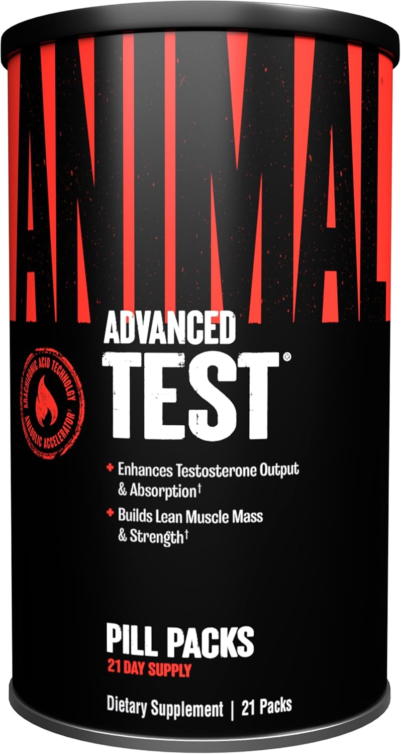 Animal Test Testosterone Booster for Men - Male Enhancing Supplement Libido Booster for Strength Athletes & Bodybuilders to Increase Stamina, Endurance, Muscle Growth, All-in-One P