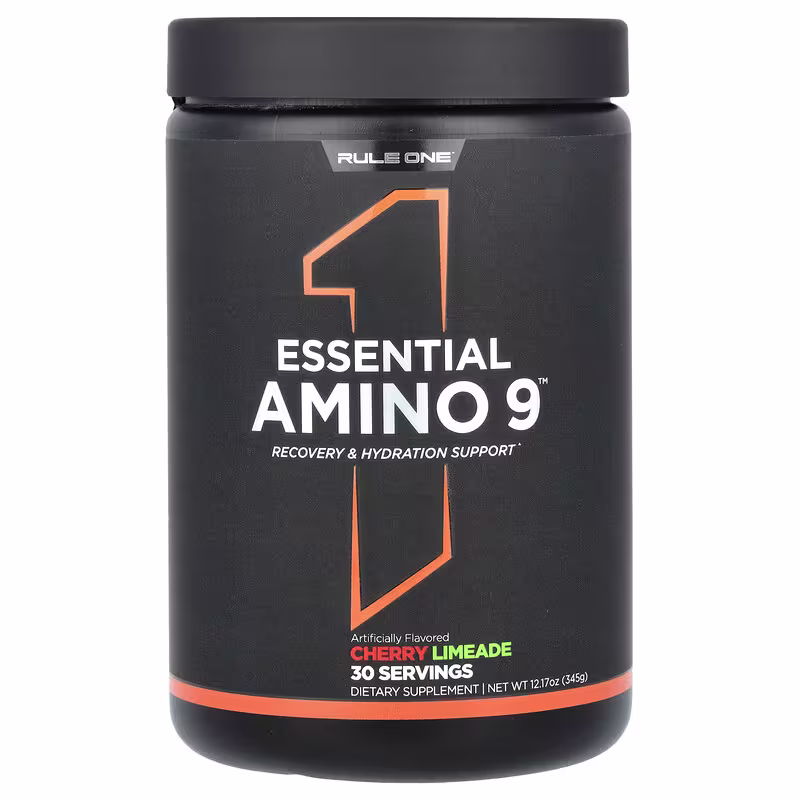 Rule 1 Essential Amino 9 – Recovery & Hydration Support with 7.5g of Essential Amino Acids