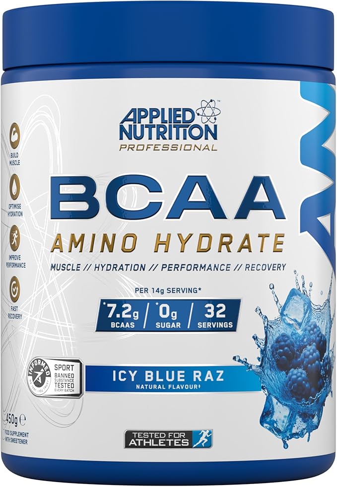 Applied Nutrition BCAA Powder - Branched Chain Amino Acids BCAAs Supplement, Amino Hydrate Intra Workout & Recovery Energy Drink — image 1