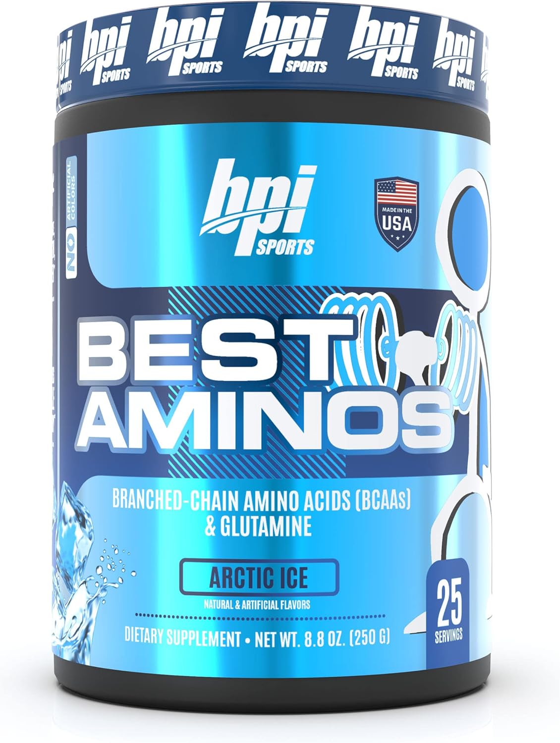 BPI Sports Best Aminos - BCAA Powder Post Workout & Glutamine Recovery Drink with Branched Chain Amino Acids for Hydration & Recovery, for Men & Women — image 1