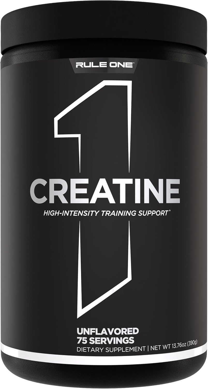Rule 1 Creatine Powder – Pure Micronized Creatine Monohydrate for High-Intensity Exercise and Lean Body Mass Support