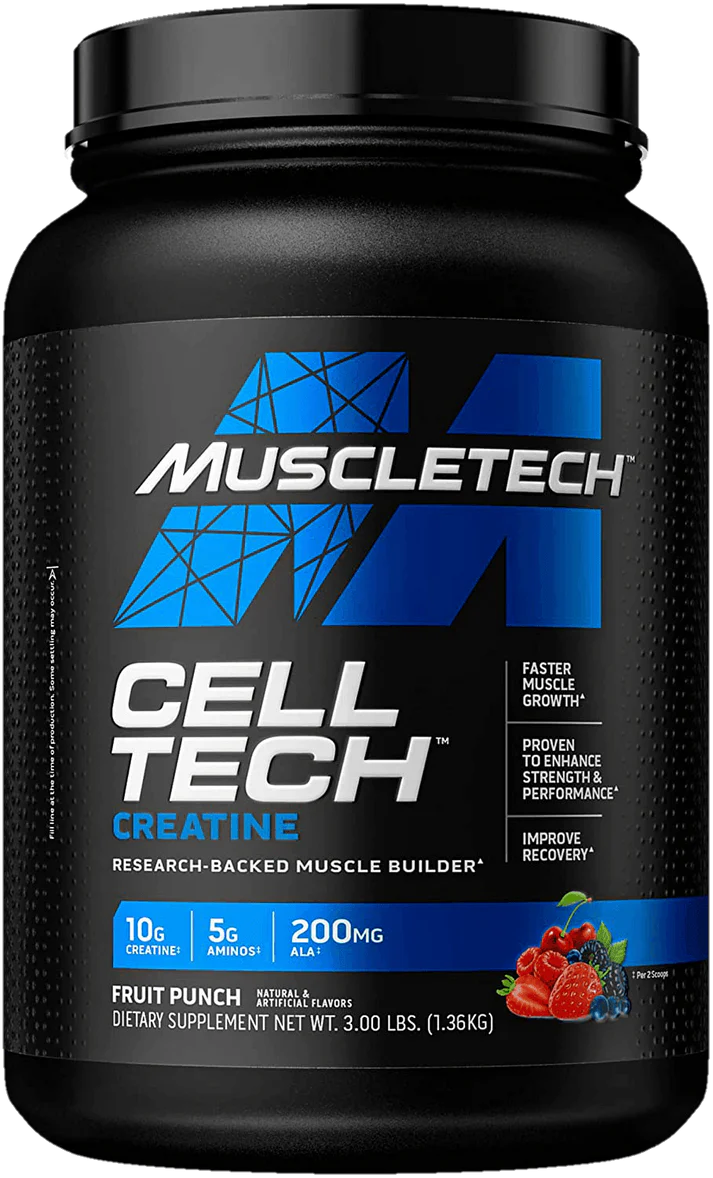 MuscleTech Creatine Monohydrate Powder - Cell-Tech Creatine Powder Post Workout Recovery Drink, Muscle Builder & Musclebuilding Creatine Supplement