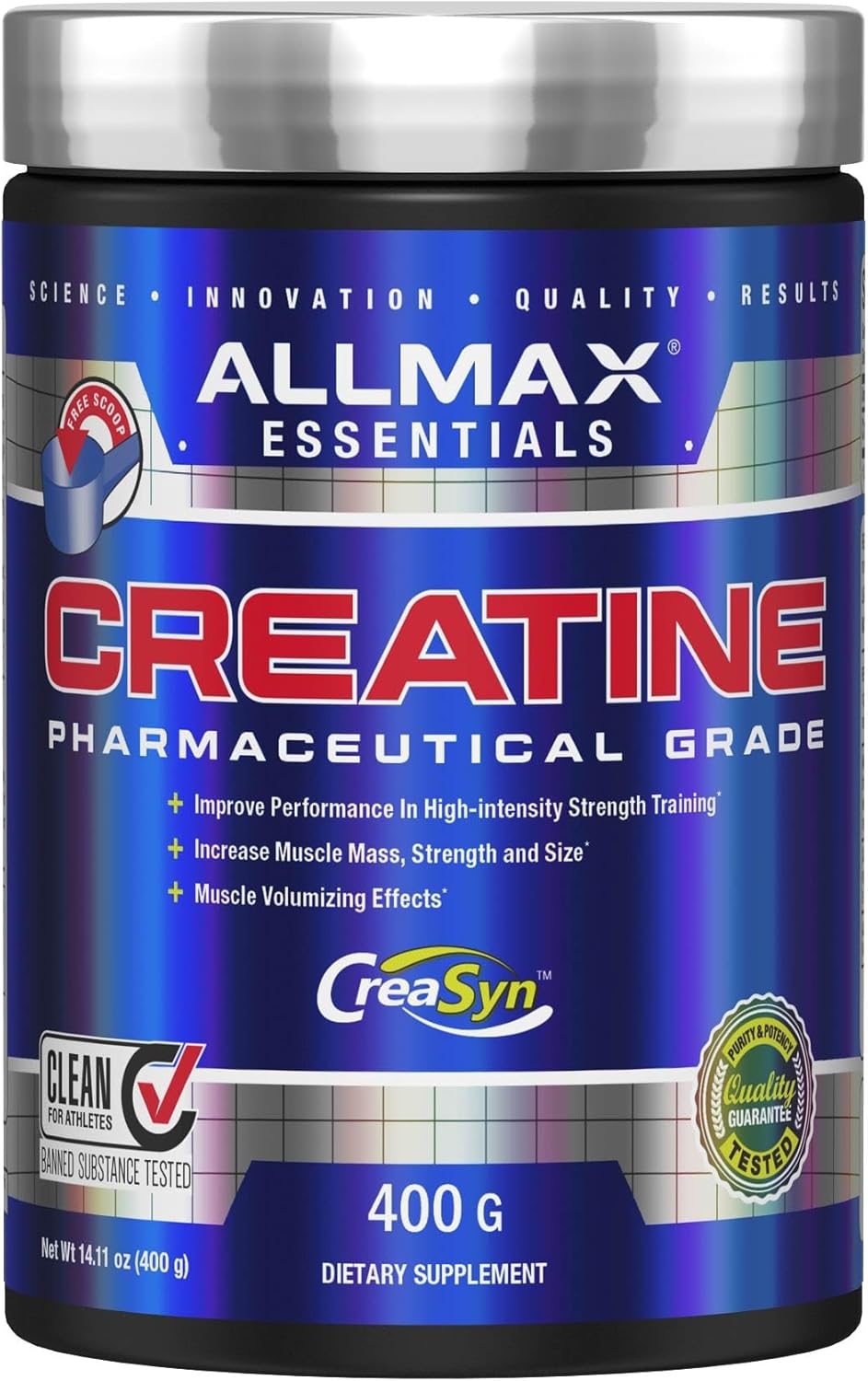 AllMax Nutrition Creatine Monohydrate - Improves Performance & Training Intensity - Vegan & Gluten Free — image 1